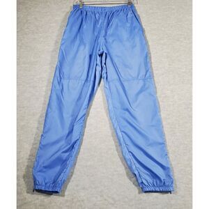 Nike Pants Womens Medium Blue Windbreaker Casual Elastic Waist Ankle Zip Vintage
